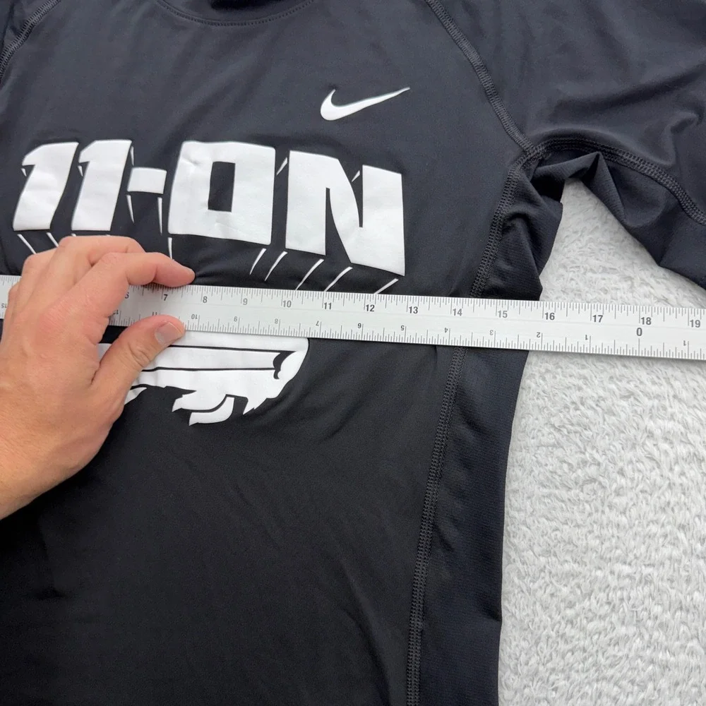 Nike Pro Dri-FIT Mens Black Buffalo Bills 11-ON NFL Play Football Shirt Medium